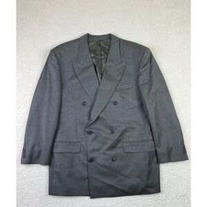 Principe Blazer Men's 43R Gray Double Breasted Reda Super 100's Wool